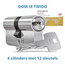 4 dezelfde cilindersloten