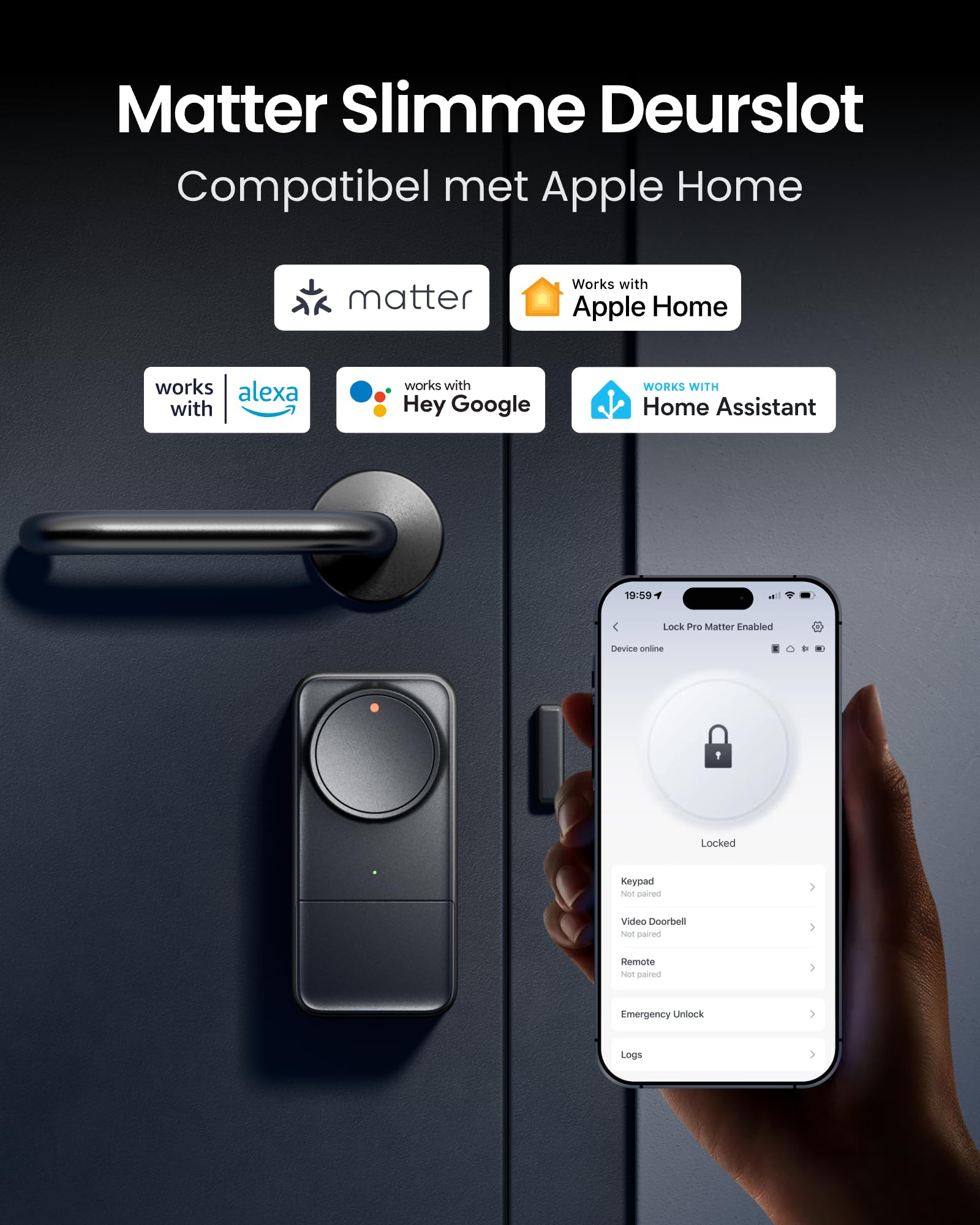 slim deurslot homekit